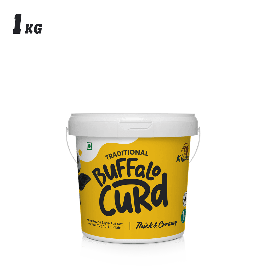 Kisaan Pot Set Curd - 1Kg - 1