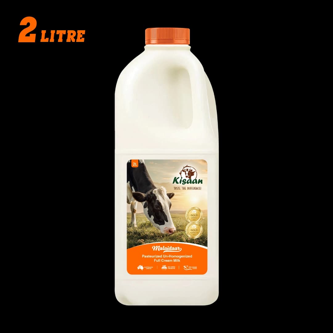 Pasteurized Un-Homogenized Full Cream Milk - 2L Bottle - 1