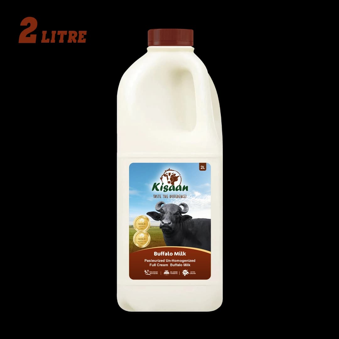 Pasteurized Un-Homogenized Buffalo Milk - 2L Bottle - 1