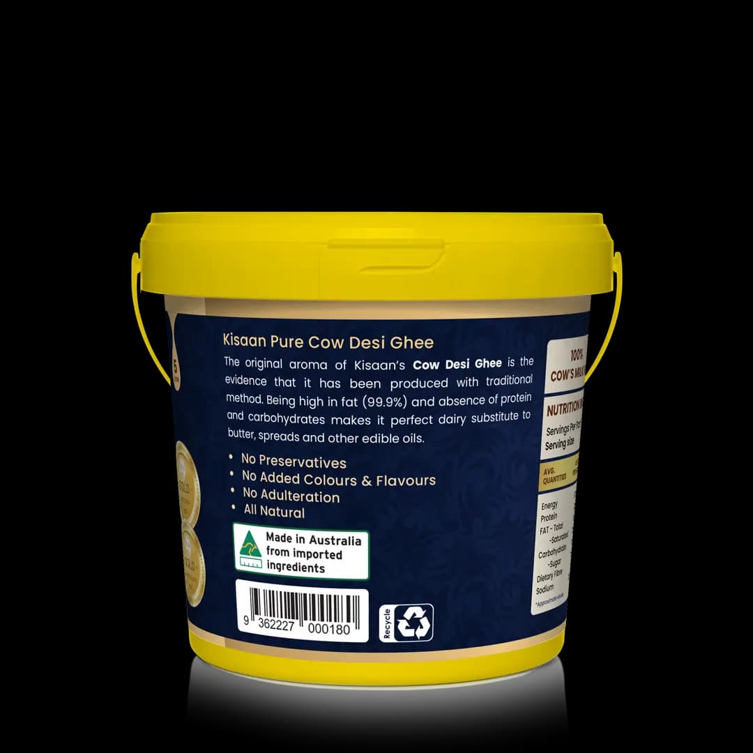 Pure Australian Cow Desi Ghee - 5L Bucket