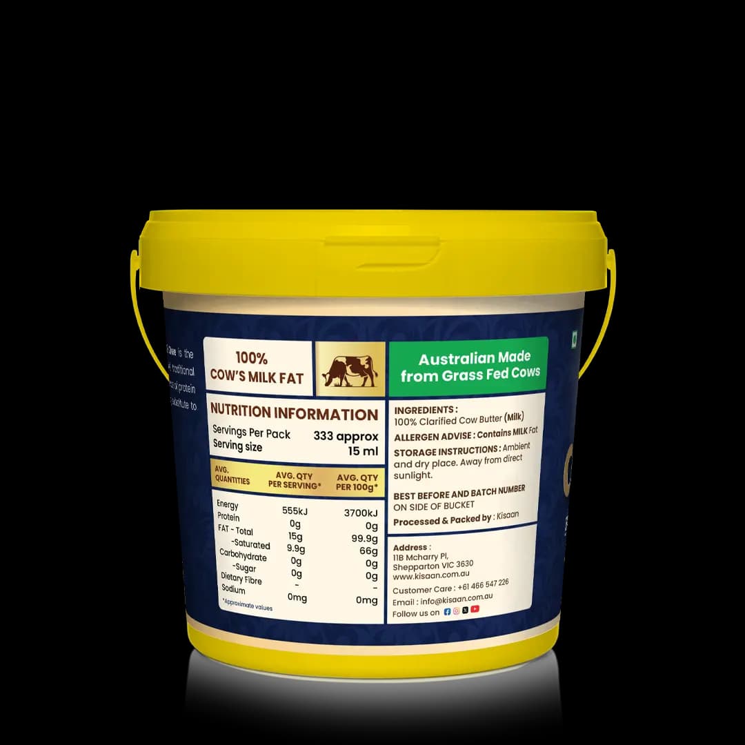 Pure Australian Cow Desi Ghee - 5L Bucket