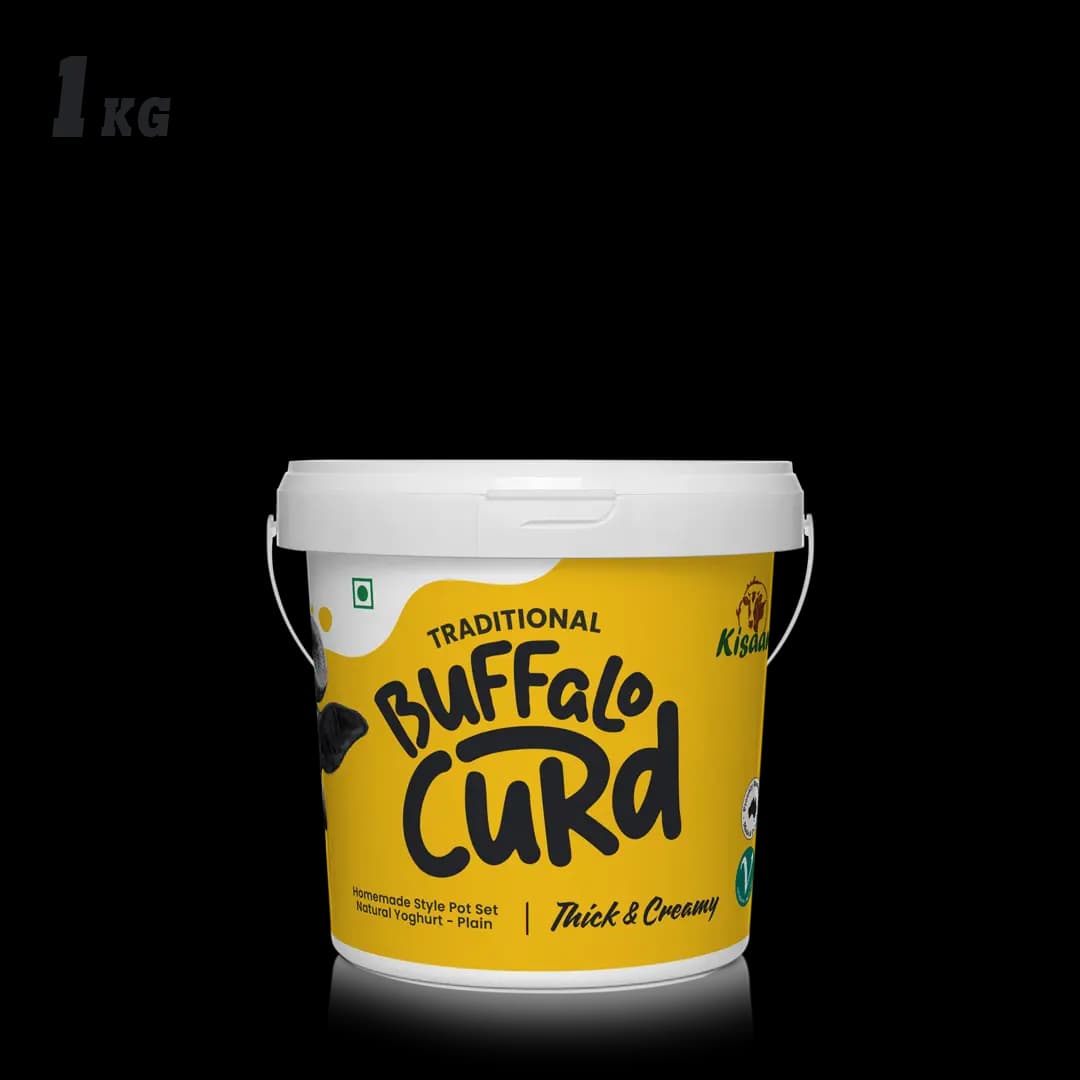 Kisaan Pot Set Curd - 1Kg