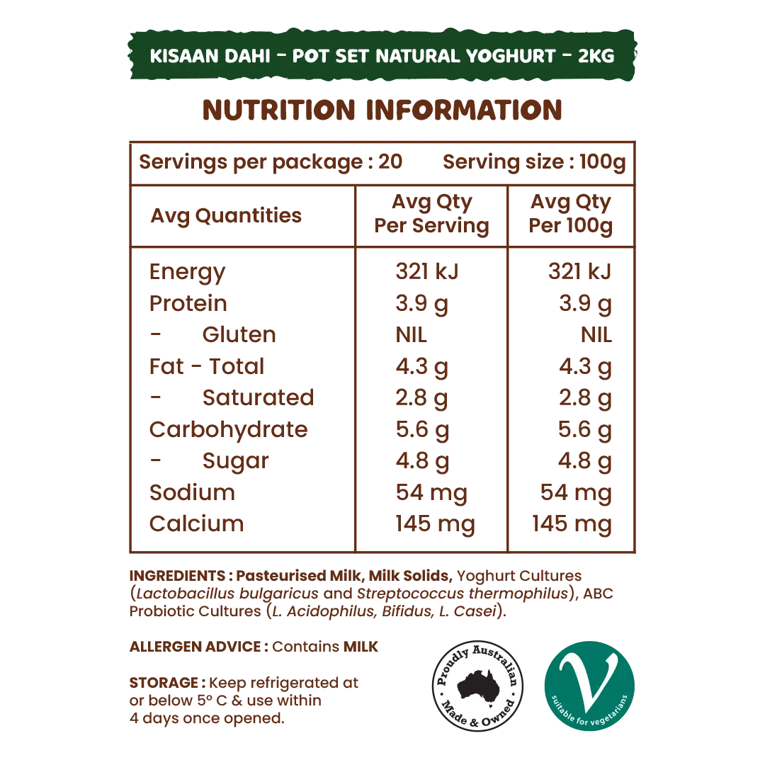Kisaan Pot Set Dahi - 2Kg